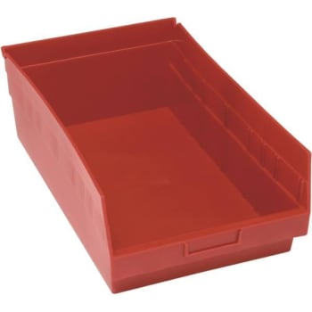 Image for Quantum Storage Systems® Store-More Red Shelf Bin 17-7/8 X 11-1/8 X 6 In Package Of 8 from HD Supply