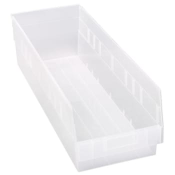 Image for Quantum Storage Systems® Store-More Clear Shelf Bin 23-5/8 X 8-3/8 X 6 In Package Of 6 from HD Supply