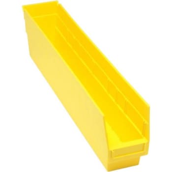 Image for Quantum Storage Systems® Store-More Yellow Shelf Bin 23-5/8 X 4-1/8 X 6 In Package Of 16 from HD Supply
