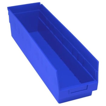 Image for Quantum Storage Systems® Store-More Blue Shelf Bin 23-5/8 X 6-5/8 X 6 In Package Of 8 from HD Supply