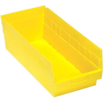 Image for Quantum Storage Systems® Store-More Yellow Shelf Bin 17-7/8 X 8-3/8 X 6 In Package Of 10 from HD Supply