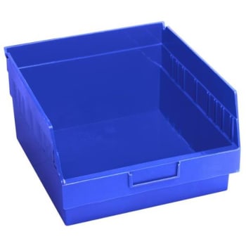 Image for Quantum Storage Systems® Store-More Blue Shelf Bin 11-5/8 X 11-1/8 X 6 In Package Of 8 from HD Supply