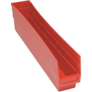 Quantum Storage Systems® Store-More Red Shelf Bin 23-5/8 X 4-1/8 X 6 In Package Of 16