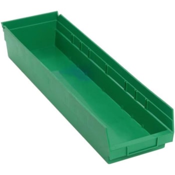 Image for Quantum Storage Systems® Economy 4 In Green Shelf Bin 23-5/8 X 6-5/8 X 4 In Package Of 8 from HD Supply