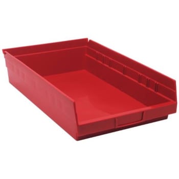 Image for Quantum Storage Systems® Economy 4 In Red Shelf Bin 17-7/8 X 11-1/8 X 4 In Package Of 8 from HD Supply