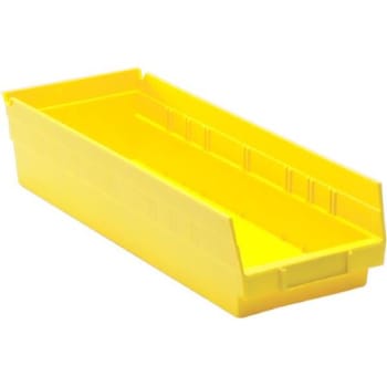 Quantum Storage Systems® Economy Yellow Shelf Bin 17-7/8 X 6-5/8 X 4 In Package Of 20