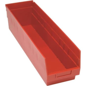 Image for Quantum Storage Systems® Store-More Red Shelf Bin 23-5/8 X 6-5/8 X 6 In Package Of 8 from HD Supply