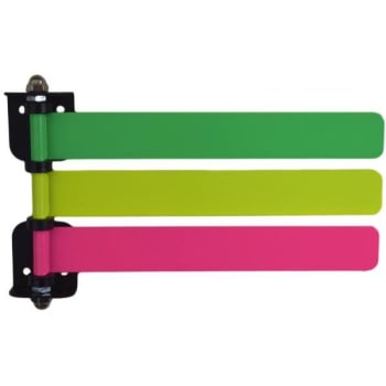 Image for Omnimed High Visibility Neon 3 Flag System, 8 Wide Flag, Neon Green/Yellow/Pink from HD Supply