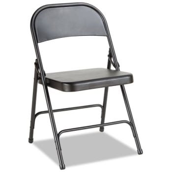 Image for Alera® Steel Folding Chair with Two-Brace Support, Graphite, 4/Carton from HD Supply