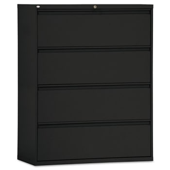 Image for Alera® Four-Drawer Lateral File Cabinet, 42w x 19-1/4d x 53-1/4h, Black from HD Supply