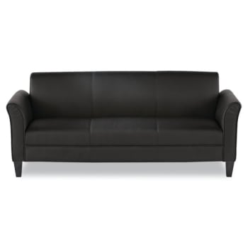 Image for Alera® Reception Lounge Furniture, 3-Cushion Sofa, 77w x 31-1/2d x 32h, Black from HD Supply