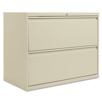 Alera® Two-Drawer Lateral File Cabinet, 36w x 19-1/4d x 28-3/8h, Putty