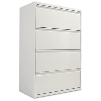 Image for Alera® Four-Drawer Lateral File Cabinet, 36w X 19-1/4d X 53-1/4h, Light Gray from HD Supply
