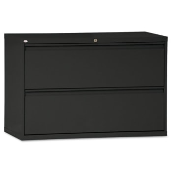 Alera® Two-Drawer Lateral File Cabinet, 42w x 19-1/4d x 28-3/8h, Black