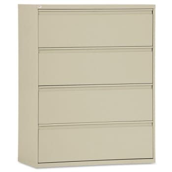 Image for Alera® Four-Drawer Lateral File Cabinet, 42w x 19-1/4d x 53-1/4h, Putty from HD Supply
