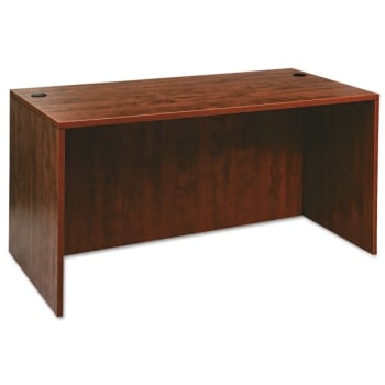 Image for Alera® Valencia Series Straight Desk Shell, 59 1/8 X 29 1/2 X 29 5/8, Med Cherry from HD Supply
