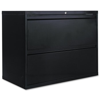 Image for Alera® Two-Drawer Lateral File Cabinet, 36w x 19-1/4d x 28-3/8h, Black from HD Supply