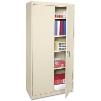 Alera® Economy Assembled Storage Cabinet, 36w X 18d X 72h, Putty