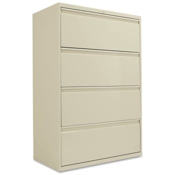 Image for Alera® Four-Drawer Lateral File Cabinet, 36w X 19-1/4d X 53-1/4h, Putty from HD Supply