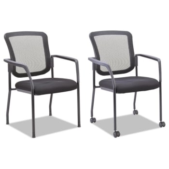 Image for Alera® Mesh Guest Stacking Chair, Black from HD Supply