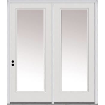 National Door Primed Steel Patio Door, Full Lite Low-e, 6-9/16-in Frame, Rhis