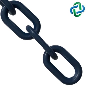 Image for Mr. Chain 1 Inch X 100 Ft. Cobalt Blue Plastic Barrier Chain from HD Supply