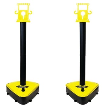 Image for Mr. Chain Black/Yellow X-Treme Duty Stanchion Package Of 2 from HD Supply
