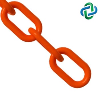 Image for Mr. Chain 1 Inch X 25 Ft. Traffic Orange Plastic Barrier Chain from HD Supply