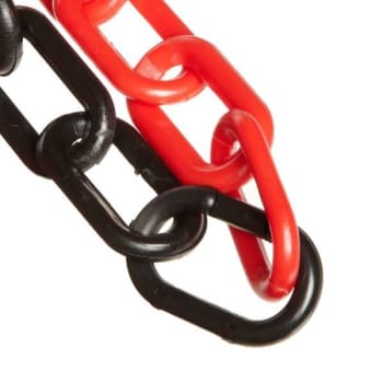 Image for Mr. Chain 2 Inch X 100 Ft. Alternating Black/red Plastic Barrier Chain from HD Supply