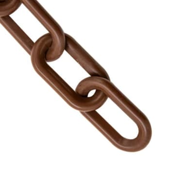Image for Mr. Chain 1.5 Inch X 25 Ft. Brown Plastic Barrier Chain from HD Supply