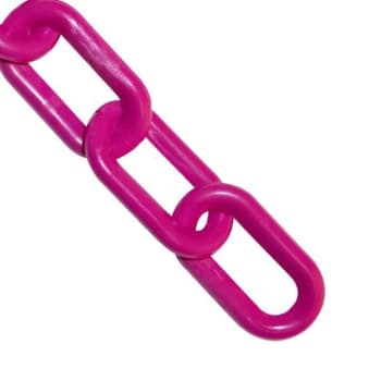Image for Mr. Chain 1.5 Inch X 100 Ft. Safety Pink Plastic Barrier Chain from HD Supply
