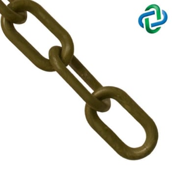 Image for Mr. Chain 1 Inch X 25 Ft. Khaki Gold Plastic Barrier Chain from HD Supply