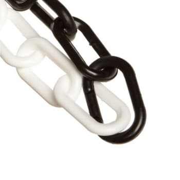 Image for Mr. Chain 2 Inch X 100 Ft Alternating White/black Heavy Duty Barrier Chain from HD Supply