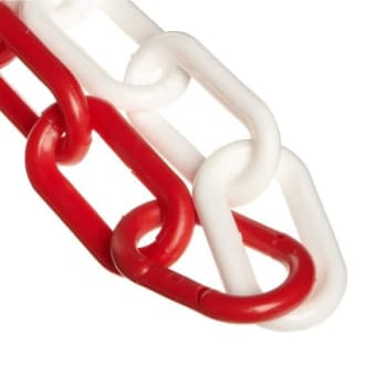 Image for Mr. Chain 2 Inch X 100 Ft. Alternating Red/white Plastic Barrier Chain from HD Supply