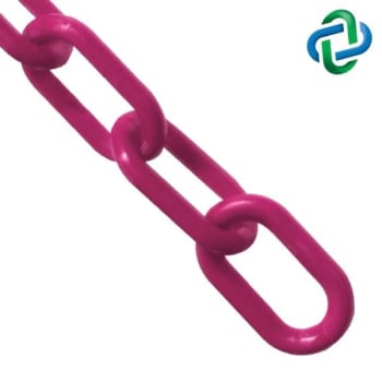 Image for Mr. Chain 1 Inch X 25 Ft. Magenta Plastic Barrier Chain from HD Supply