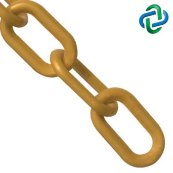 Image for Mr. Chain 1 Inch X 25 Ft. Gold Plastic Barrier Chain from HD Supply