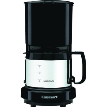Image for Cuisinart 4-Cup Coffee Maker (Black/SS) from HD Supply