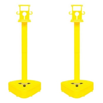 Image for Mr. Chain Yellow X-Treme Duty Stanchion Package Of 2 from HD Supply