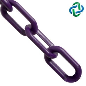 Image for Mr. Chain 1 Inch X 25 Ft. Purple Plastic Barrier Chain from HD Supply