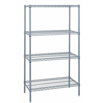 Image for Quantum Storage Systems® 4-Shelf Starter Kit Gray Epoxy Wire Shelving 18x54x74 Inch from HD Supply