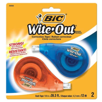 Bic® Wite-Out® Ez Correct Correction Tape, Case Of 2