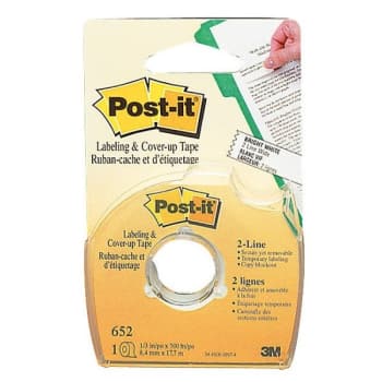 Image for Post-It® 2-Line Labeling & Cover-Up Tape, Package Of 2 from HD Supply