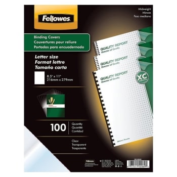 Image for Fellowes®  389695 Clear Crystal Presentation Cover With Square Corner, Pack of 5 from HD Supply