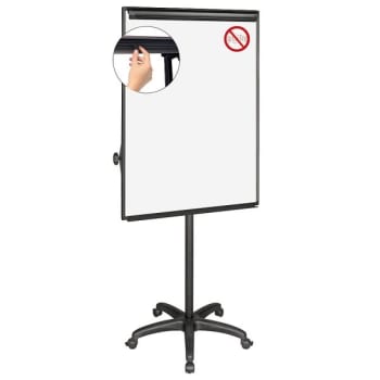 Image for Mastervision Silver Easy-Clean Mobile Presentation Dry-Erase Easel from HD Supply