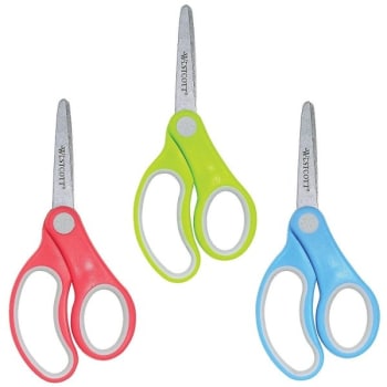 Image for Westcott® Junior Soft-Grip Blunt Tip Scissors, Package of 12 from HD Supply