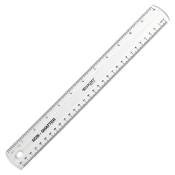 Image for Westcott® Shatterproof Ruler 12", Package Of 6 from HD Supply