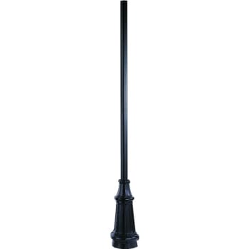 Image for Liteco 12' Commercial Post And Base, 26H X 10" Dia, Black Aluminum from HD Supply