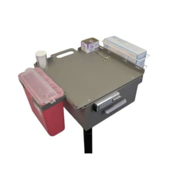 Image for Omnimed Phlebotomy Cart With Sharp/glove Holders, Electronic Locks, Adjustable from HD Supply