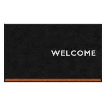 M+A Matting Microtel Welcome Orange Classic Impressions Logo Mat, 4' X 6'
