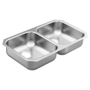 Image for Moen 2000 Undermount Stainless Steel 31.25 In. Double Bowl Kitchen Sink from HD Supply
